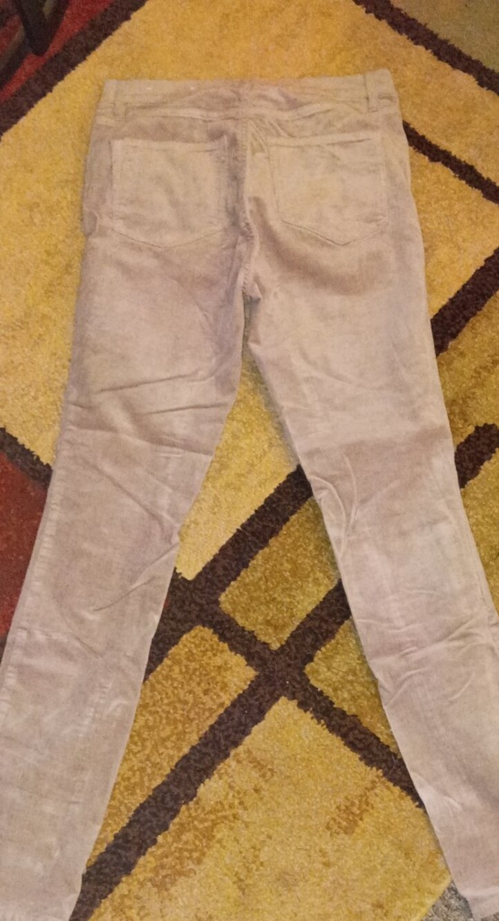 Corduroy Classic Women’s Beige Pants Size 6 - Neutral Slim Fit